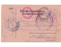 POŠTOVNA VICEMĚŘICE=NEZAMYSLICE=FELDPOST=rok1915*c11507