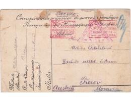 FELDPOST=ZAJETÍ ITALIE=PŘEROV=RARITA=rok1917*c11543