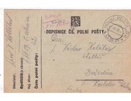 FELDPOST 2.XI.KOSTELEC n.L.=rok1938*S138