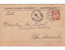 MAĎARSKO=UHRY+REKLAMA KRAMER BUDAPEST=rok1901*S168