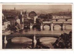 Praha  Pražské mosty   - razítko VŠESOKOLSKÝ SLET MF °3061