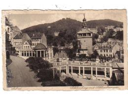 Karlovy Vary  Schlossberg mit Schossbrunnen  °11264