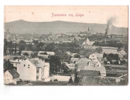 ČESKÁ LÍPA LEIPA i. B.  r.1910 PANORAMA - POLOVINA ***53903L