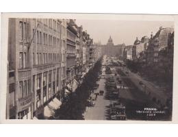 PRAHA  VÁCLAVSKÉ NÁMĚSTÍ  AUTA 3388 - FOTO-FON 1928  °613X