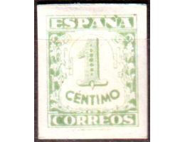 Španělsko 1936 Číslice, výplatní z období španělské republik
