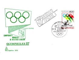 San Marino 1987 MS v lehké atletice a výstava Olymhilex, Mic