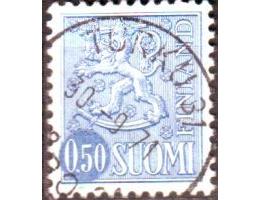 Finsko 1969 Znak lev 0,50M, Michel č.666 II raz.