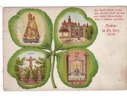 ČTYŘLÍSTEK=SVATÁ HORA=PŘÍBRAM=LITOGRAFIE=rok1918*a-2629