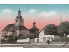 ZÁBOŘÍ ROMÁN. KOSTEL  r. 1910  NAKL. A. VOLMAN °HE884