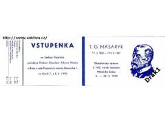 T.G.Masaryk 1990 Filatelistická výstava, známkový sešitek,