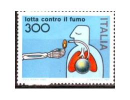 Itálie 1982 Boj proti kouření, Michel č.1789 **