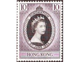 Hong Kong 1953 Korunovace královny Alžběty II., Michel č.177