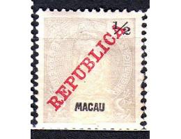 Macao 1911 Král Carlos I. přetisk, Michel č. 142 *N