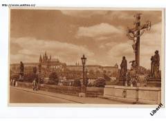 Praha Karlův most raz.autopošta r.1946 prošlá L/212
