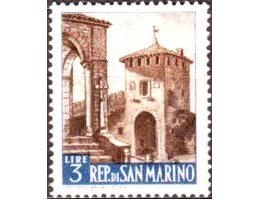 San Marino 1957 Městská brána, Michel č. 563 *N
