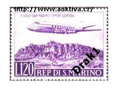 San Marino 1959 První let San Marino-Rimini-Londýn, Michel
