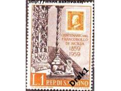 San Marino 1959 100 let sicilských známek, Michel č.627 (*)