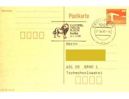 NDR Dopisnice s příležitostným strojovým razítkem Berlin 199