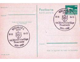 NDR dopisnice s příležitostným razítkem Weimar 1984: Dobrovo