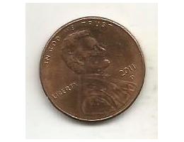USA 1 cent 2011 D (2) 3.65