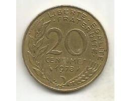 Francie 20 centimes 1978 (3) 3.12