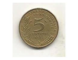 Francie 5 centimes 1972 (3) 3.13
