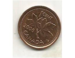 Kanada 1 cent 2006 non-magnetic, bez listu (3) 7.05