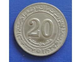 Alžírsko 20 centimes 1972