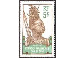 Gabon 1910 Bojovník s oštěpy, Michel č.36 **