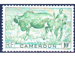Kamerun 1945 Zebu na pastvě, Michel č.270 *N