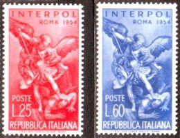 Itálie 1954 Konference Interpolu, Michel č.917-8 **