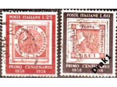 Itálie 1958 100 let neapolských známek, Michel č.1018-9 raz.