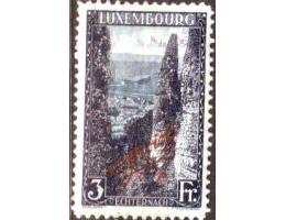 Lucembursko 1922 Pohled z údolí, přetisk, Michel č.D126A *N