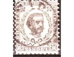 Černá Hora 1874 Kníže Nikola I., Michel č.7 III raz.