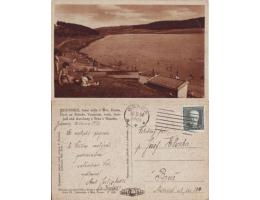 Jedovnice 1934 pohlednice prošlá poštou ležatá h