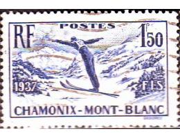 Francie 1937 MS v lyžování, Michel č.340 raz.