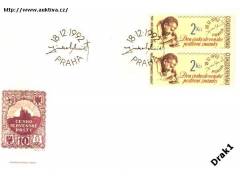 FDC 3029 Den známky 1992, poslední československá známka