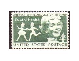 USA 1959 Asociace zubních lékařú, Michel č.761 *N