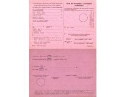 Poštovní formulář Doručenka cizina 22 (IV-1952) - Sčt 02 231
