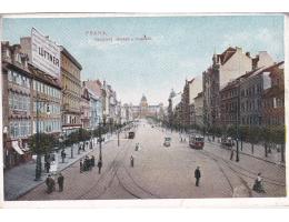 PRAHA VÁCLAVSKÉ NÁM. T NÁKL. KOSINER r. 1908 č.18  ***54056O