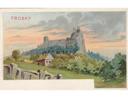 TROSKY =LITOGRAFIE =tzv.DLOUHÁ ADRESA=/rok1900*fb2318