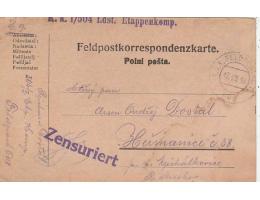 FELDPOST=do HEŘMANICE MICHALKOVICE=rok1916*c2743