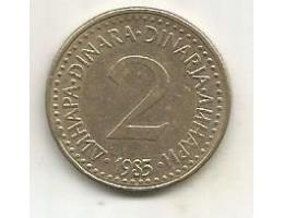 Jugoslávie 2 dinara 1985 (5) 3.12