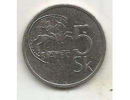 Slovensko 5 korun 1993 (6) 6.47