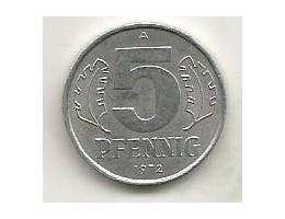 Německo NDR 5 pfennig 1972 A (6) 3.37