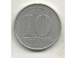 Německo NDR 10 pfennig 1968 A (6) 4.13