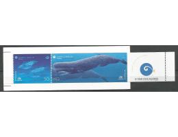 Portugalsko - Azory 447-8A* delfín velryby známkový sešitek 