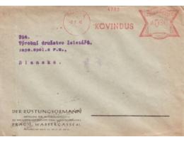 1945 Praha 1 VO Kovindus, na obálce s přeraženou původní ně