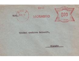 1945 Brno 1 VO MORAGRO, obálka prošlá poštou