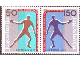 Jugoslávie 1965 MS ve stolním tenisu, Michel č.1104-5 **
